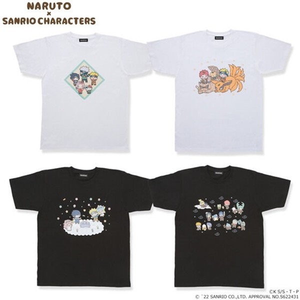 NARUTO」とサンリオキャラクターズがコラボ、「第七班×ハローキティ」Tシャツも | マイナビニュース