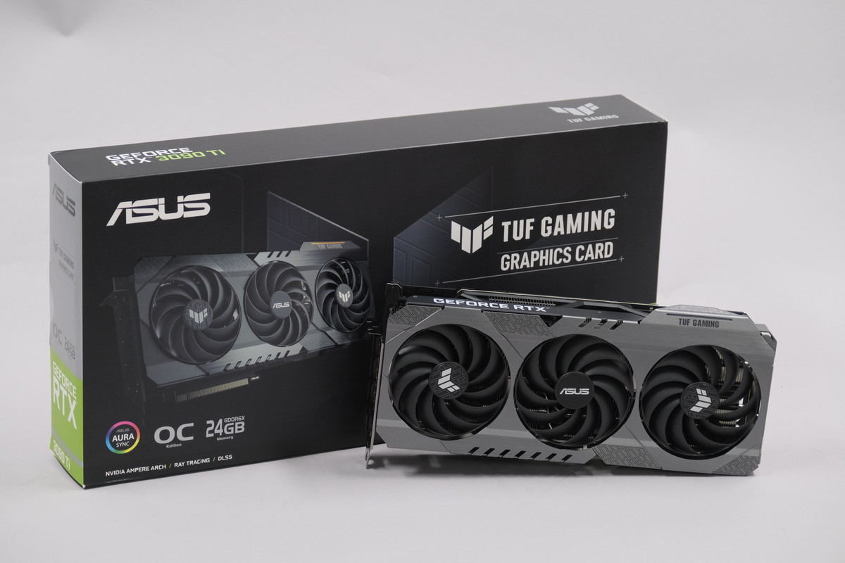 ASUS TUF Gamingの質実剛健なOC版「GeForce RTX 3090 Ti」搭載カードを