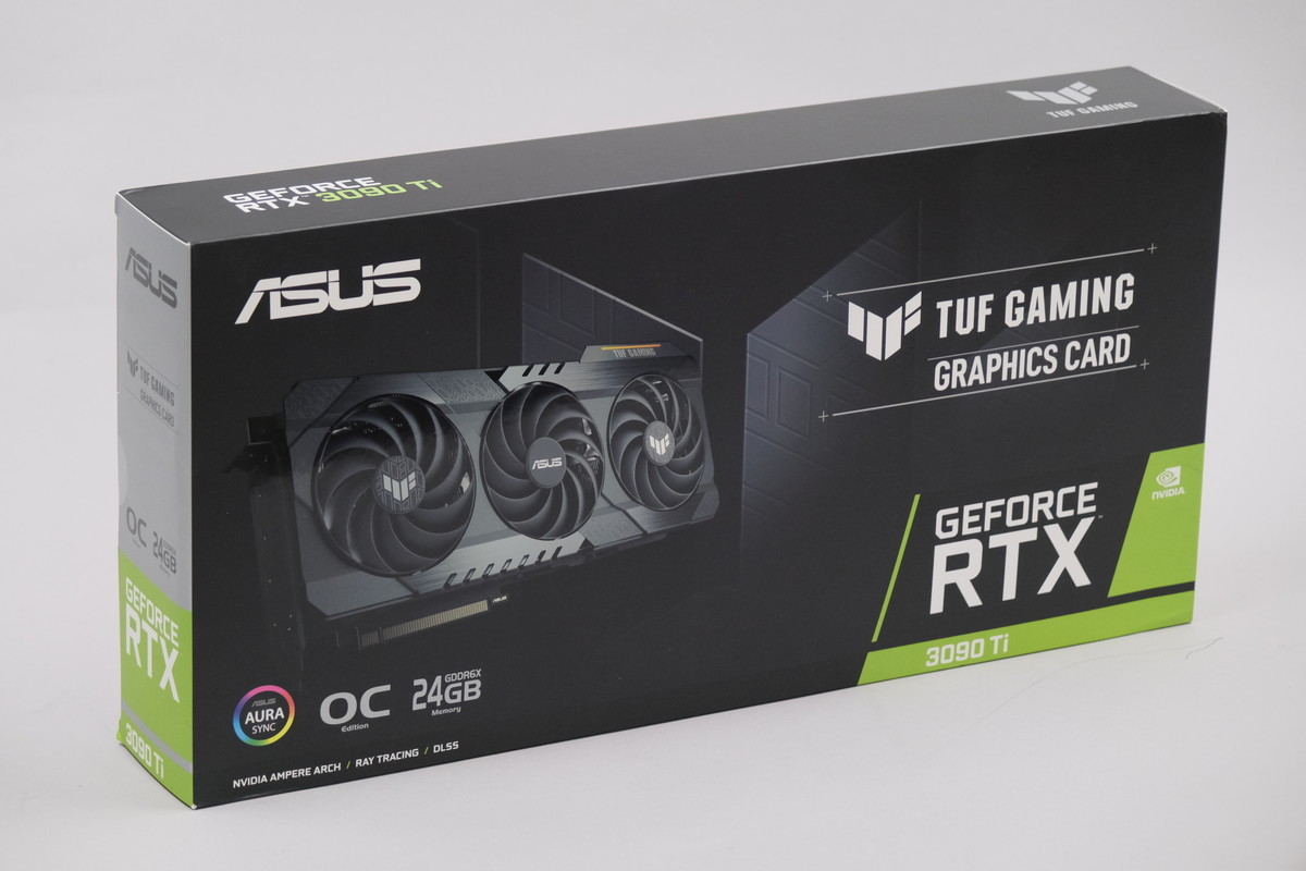 ASUS TUF Gamingの質実剛健なOC版「GeForce RTX 3090 Ti」搭載カードを