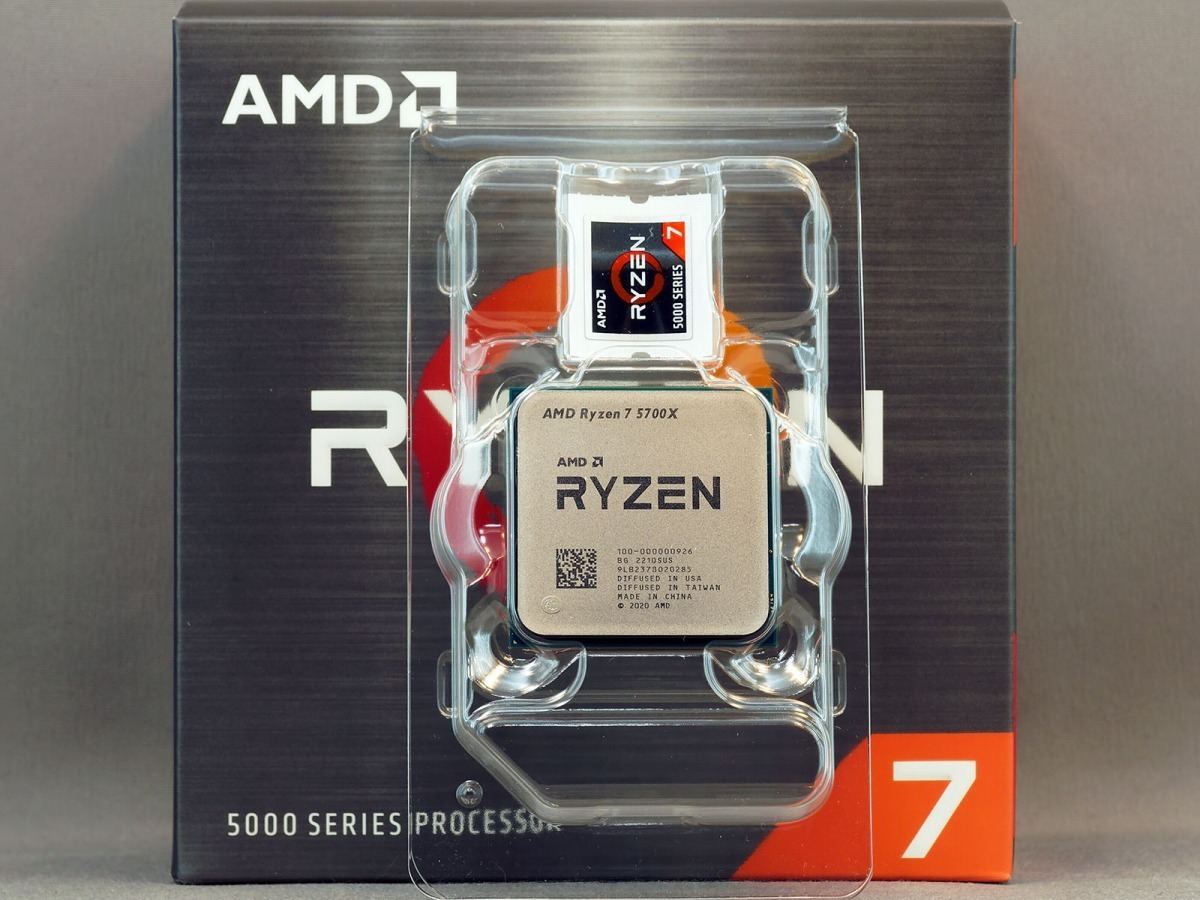 選べる２個セット CPU AMD Ryzen7 5700x(本体のみ)：使用期間1ヶ月