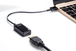 USB Type-CをHDMIやD-Sub15ピンに変換するアダプター　サンワサプライ