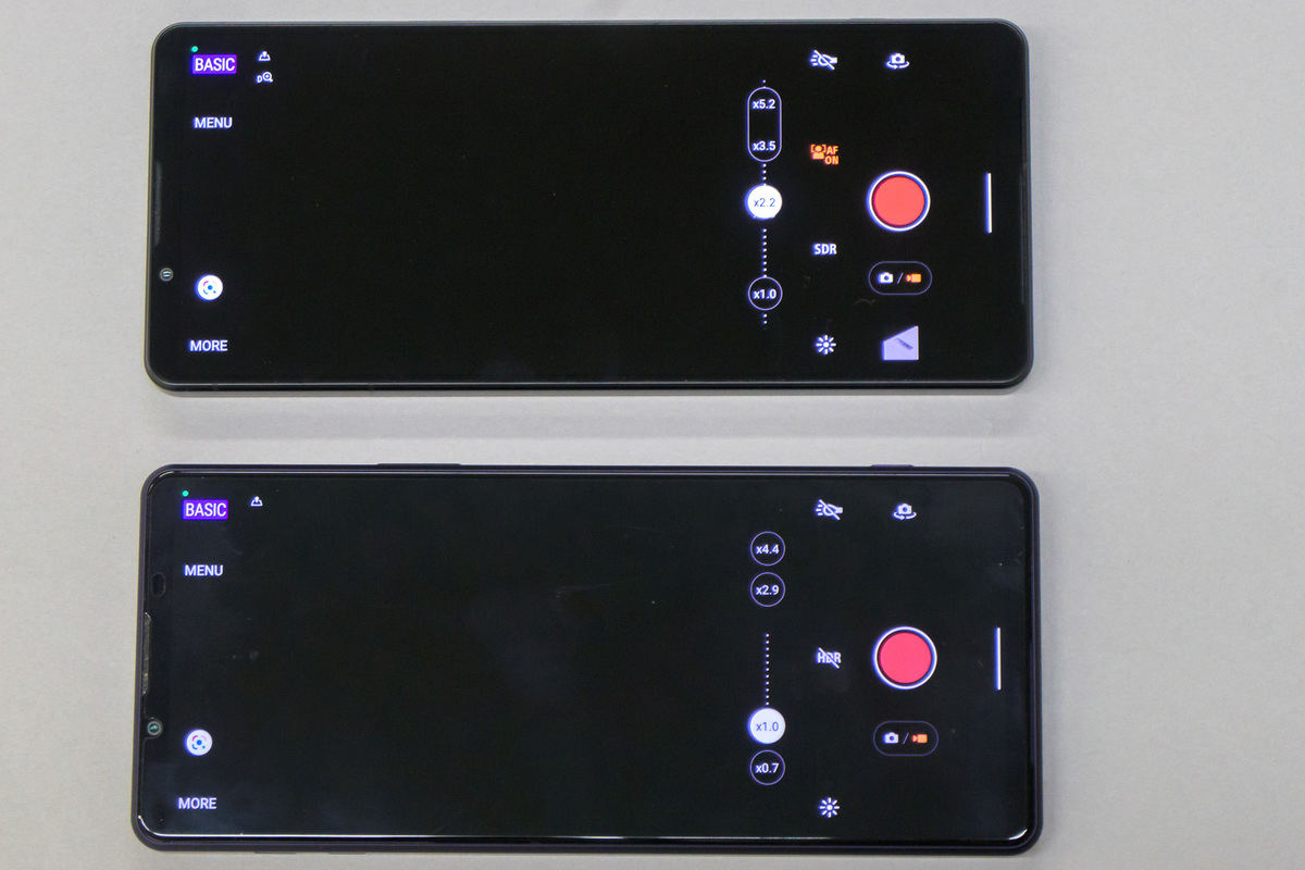 Xperia 1 IVとXperia 1 III（カメラアプリ・動画撮影）