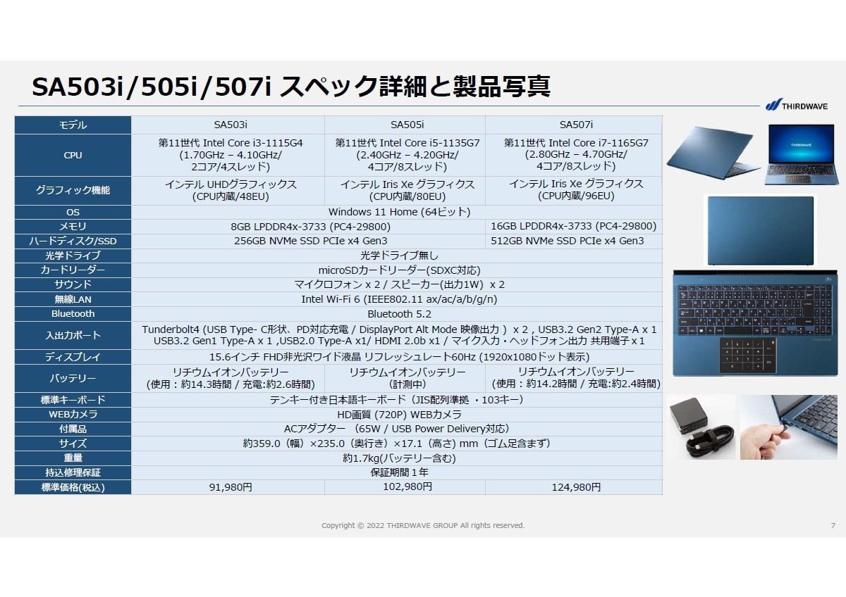 ノートパソコン SA503i Core i3 SSD - PC/タブレット