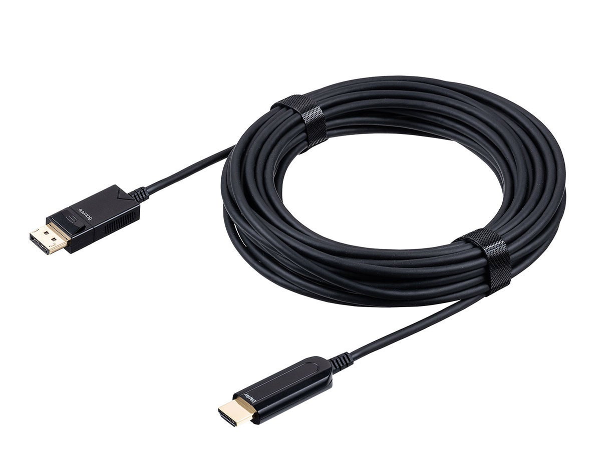 クリアランス通販売 サンワサプライ DisplayPort-HDMI変換光ファイバーケーブル 20m KC-DPHDFB200 AVケーブル 