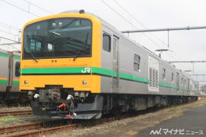 JR東日本、事業用交直流電車E493系を公開 - 量産車は1編成を新造へ