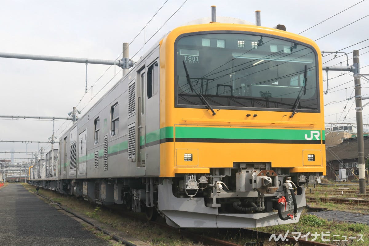 JR東日本、砕石輸送用電気式気動車GV-E197系を公開 - 量産車新造へ | マイナビニュース