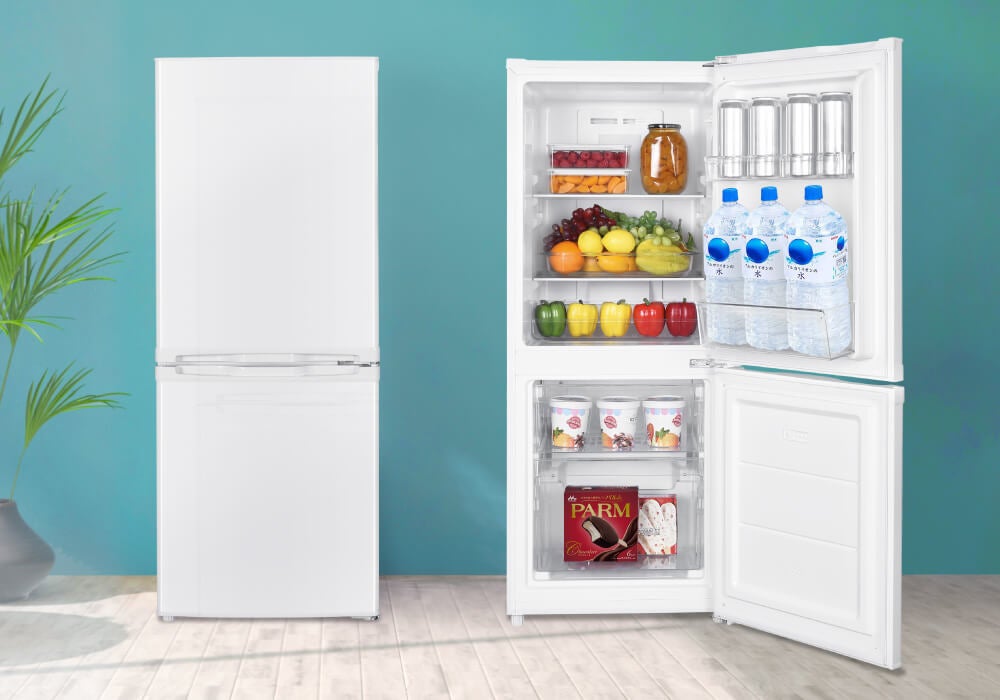 MAXZEN マクスゼン JR139HM01WH 2ドア冷凍冷蔵庫 2022年製 140L 