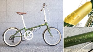進撃の巨人×DAHONコラボの折りたたみ自転車、139台限定で販売