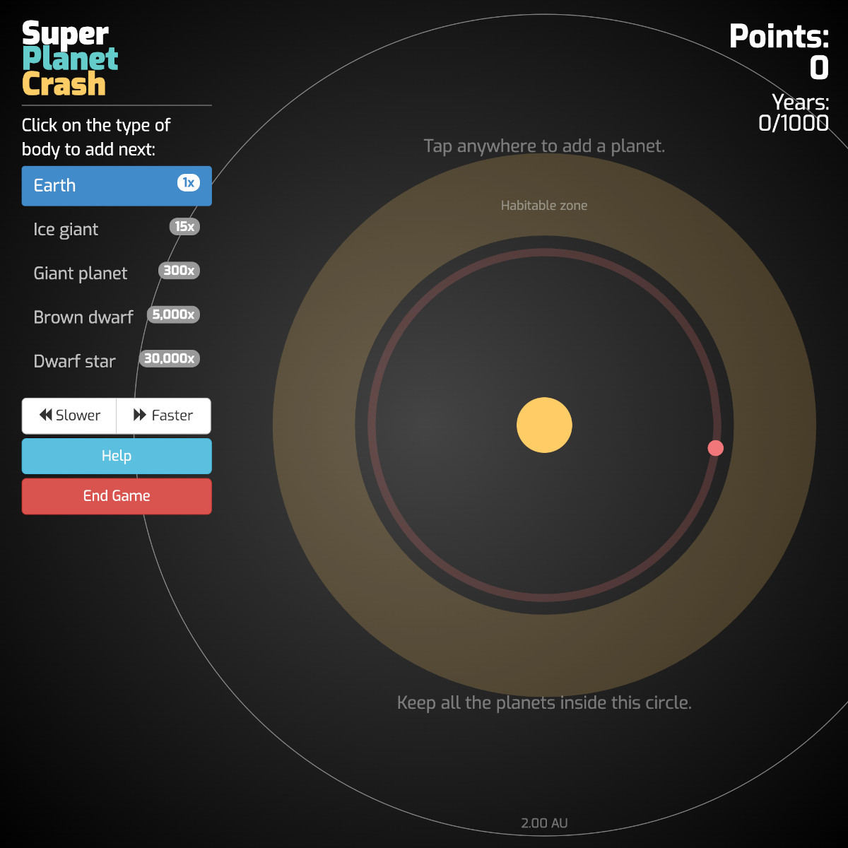 神々の遊び！ NASAの「惑星系を作るゲーム」が難しいが面白い