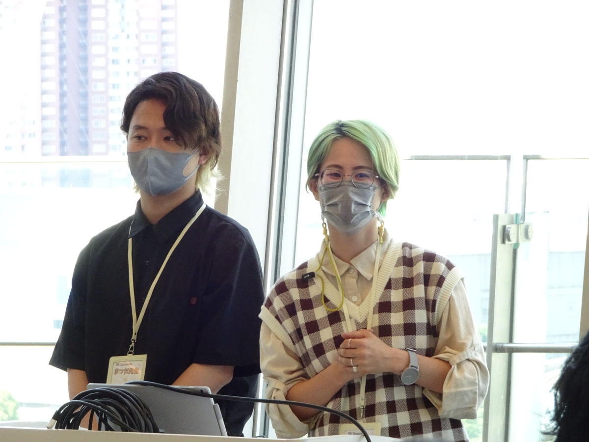 GKダイナミックスの松田先生（左）、さらさ先生（右）