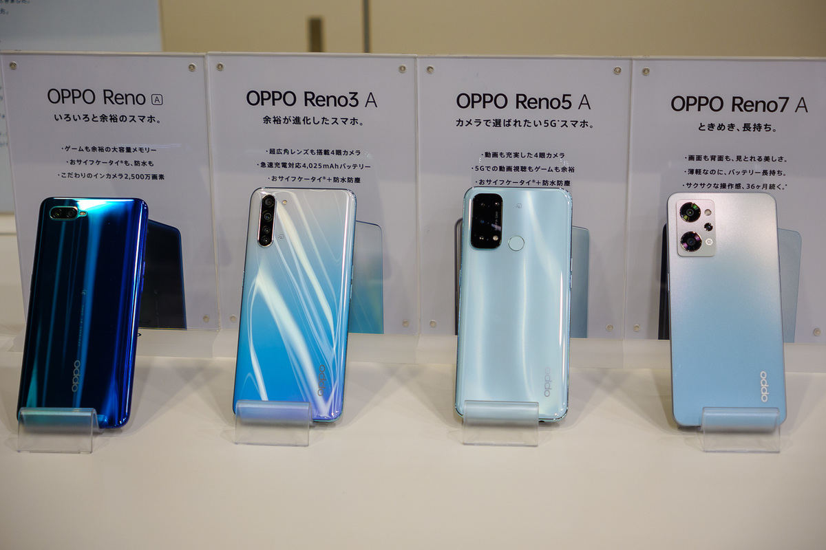 歴代OPPO RenoAシリーズ