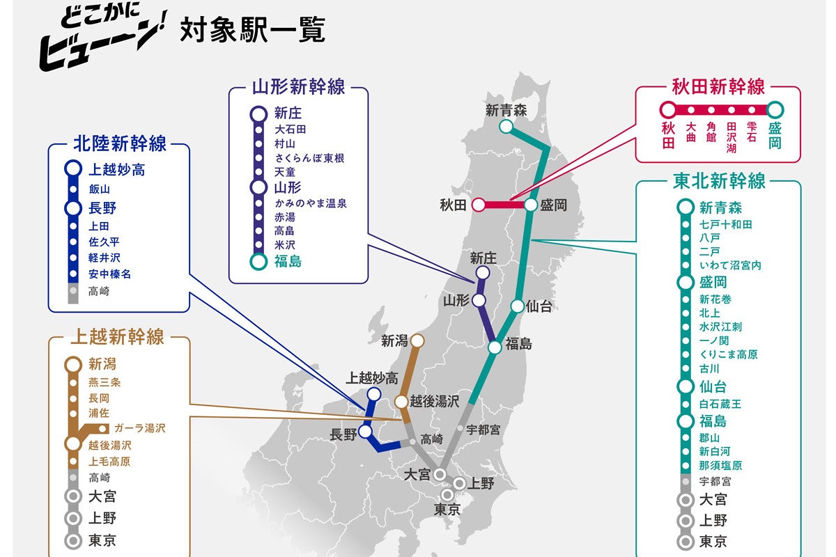 Jr東日本 新幹線 どこかにビューーン 先行体験イベントも開催 マイナビニュース