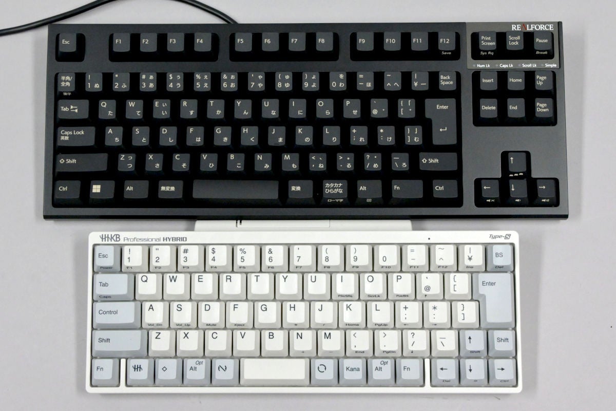 普段の業務に利用している「Happy Hacking Keyboard Professional HYBRID Type-S」と