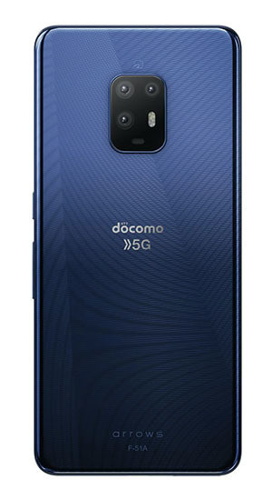 arrows 5G F-51A ネイビーブラック 背面