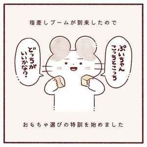 【キュン死】「どっちがいい?」0歳児におもちゃを選ばせようとしたら……、まさかの結末に!