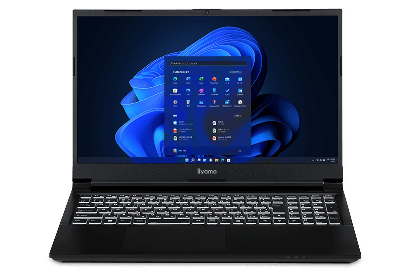 iiyama PC、GeForce RTX 3050 laptop搭載15.6型ゲーミングノートPC