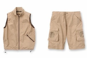 空調服、タケオキクチコラボの普段使いできるファン付きベスト&ショートパンツ