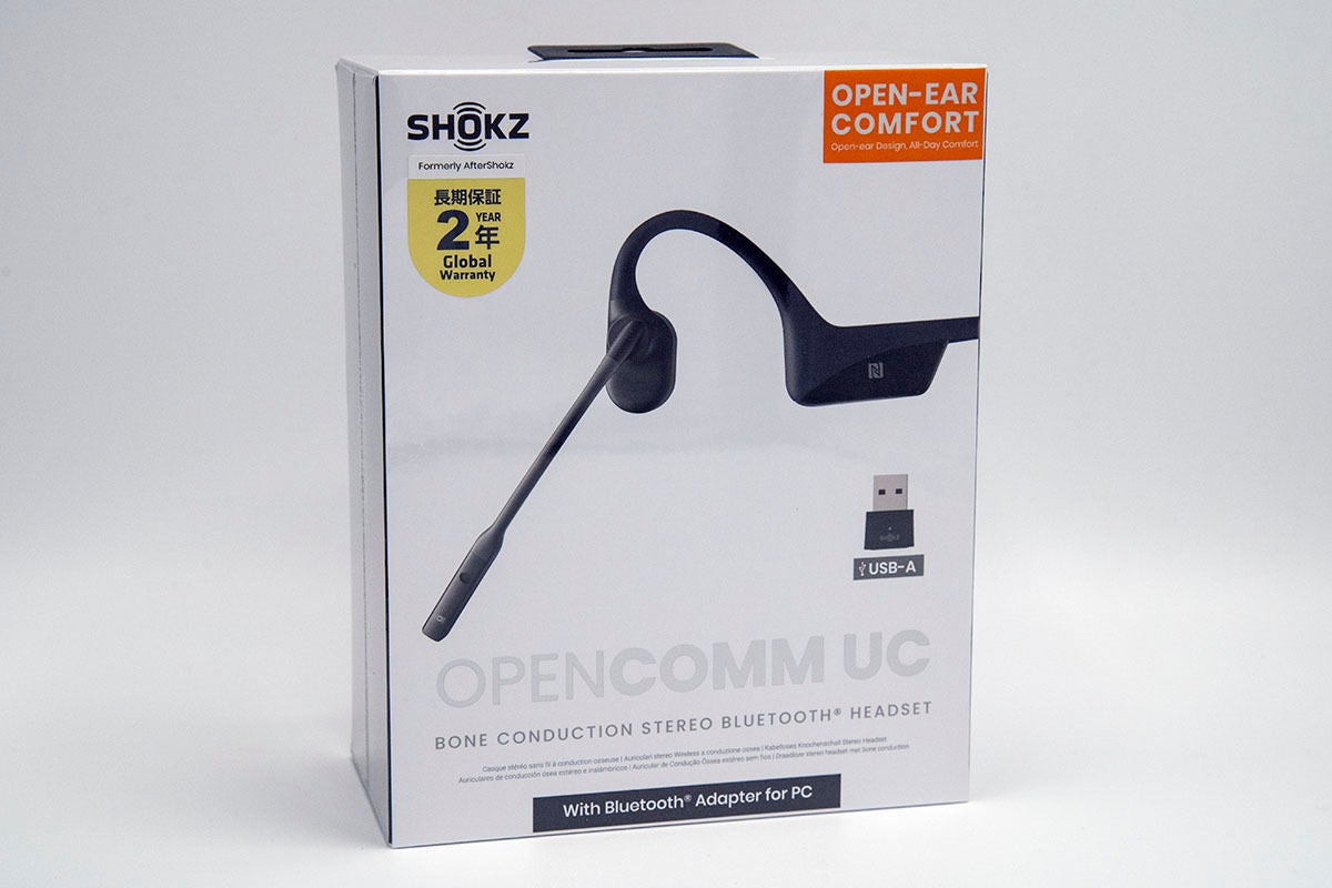 Shokz、PC用アダプタ付きの骨伝導ヘッドセット「OpenComm UC」 | マイ