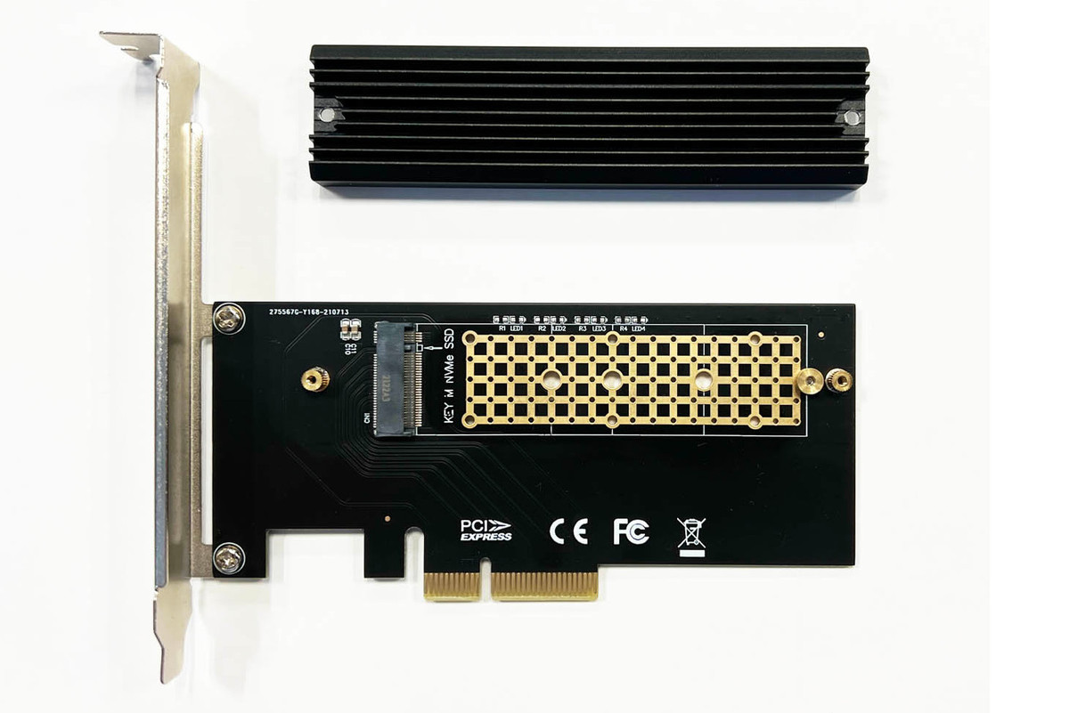 玄人志向、M.2 NVMe SSDをPCIe x4に変換する拡張カード | マイナビニュース