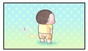 香りの妖精? - おならを繰り出す4歳児の表情に注目!!!