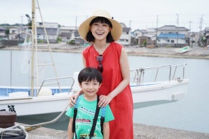 奈緒、漁港で新ドラマ撮影開始　息子役が「本当にかわいくて…」