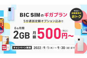 BIC SIM、MNPでビックポイント13,000ポイント進呈