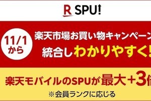 楽天モバイル、Rakuten UN-LIMIT VII契約者のポイント還元率を最大＋3倍にアップ