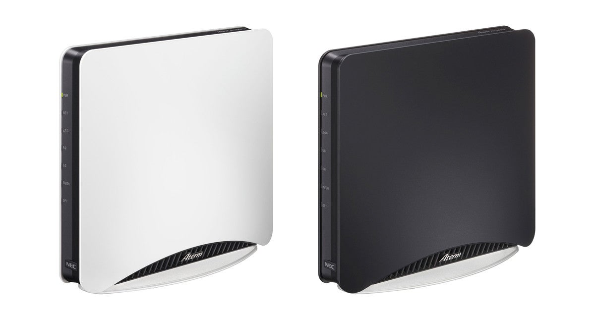 NECAterm、Wi Fi 6E対応の無線LANルータ2機種   上位モデルはGbE