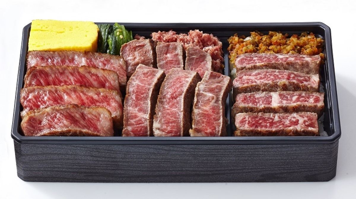 「牛匠 おがた」岩手の和牛食べ比べ弁当(1折3,800円)