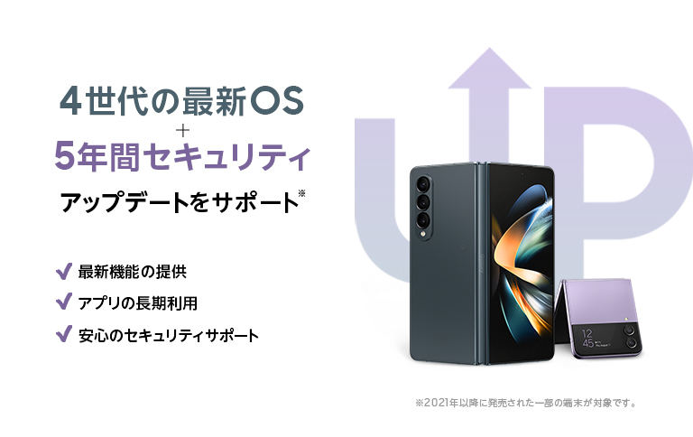 4世代のOSアップデートのイメージ