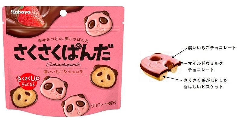 さくさくぱんだ リニューアル 期間限定 濃いいちご ショコラ 登場 マイナビニュース