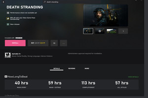 クリアまで何時間? Windows用XboxアプリのゲームカタログにHowLongToBeat統合
