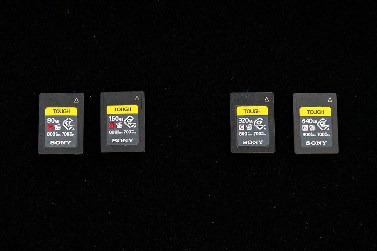 ソニーのCFexpress Type Aメモリーカードに320GB/640GBモデル | マイナビニュース