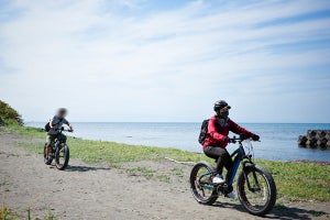 北海道でE-FATバイクをレンタル! 海沿いのまち、石狩の厚田をめぐる