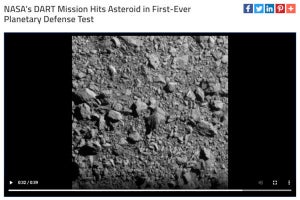 NASAの無人探査機「小惑星への衝突ミッション」成功に、ネット「リアル地球防衛」