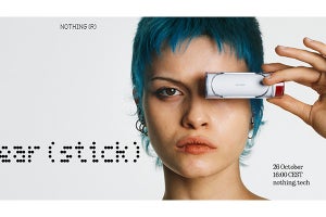 Nothing新イヤホン「Ear (stick)」10月26日23時に詳細発表へ