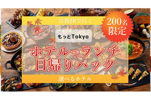 都民限定! 最大2500円割引の「JRチケット＋ホテルランチ」ツアー登場