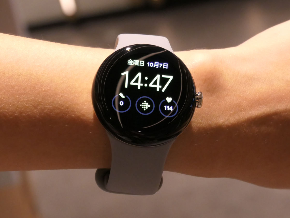 Pixel Watch実機に触った! Google CEOピチャイ氏「機能と見た目が