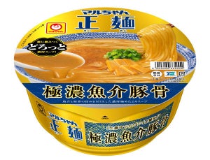 復活! 濃厚極めたどろスープ-「マルちゃん正麺 カップ 極濃魚介豚骨」