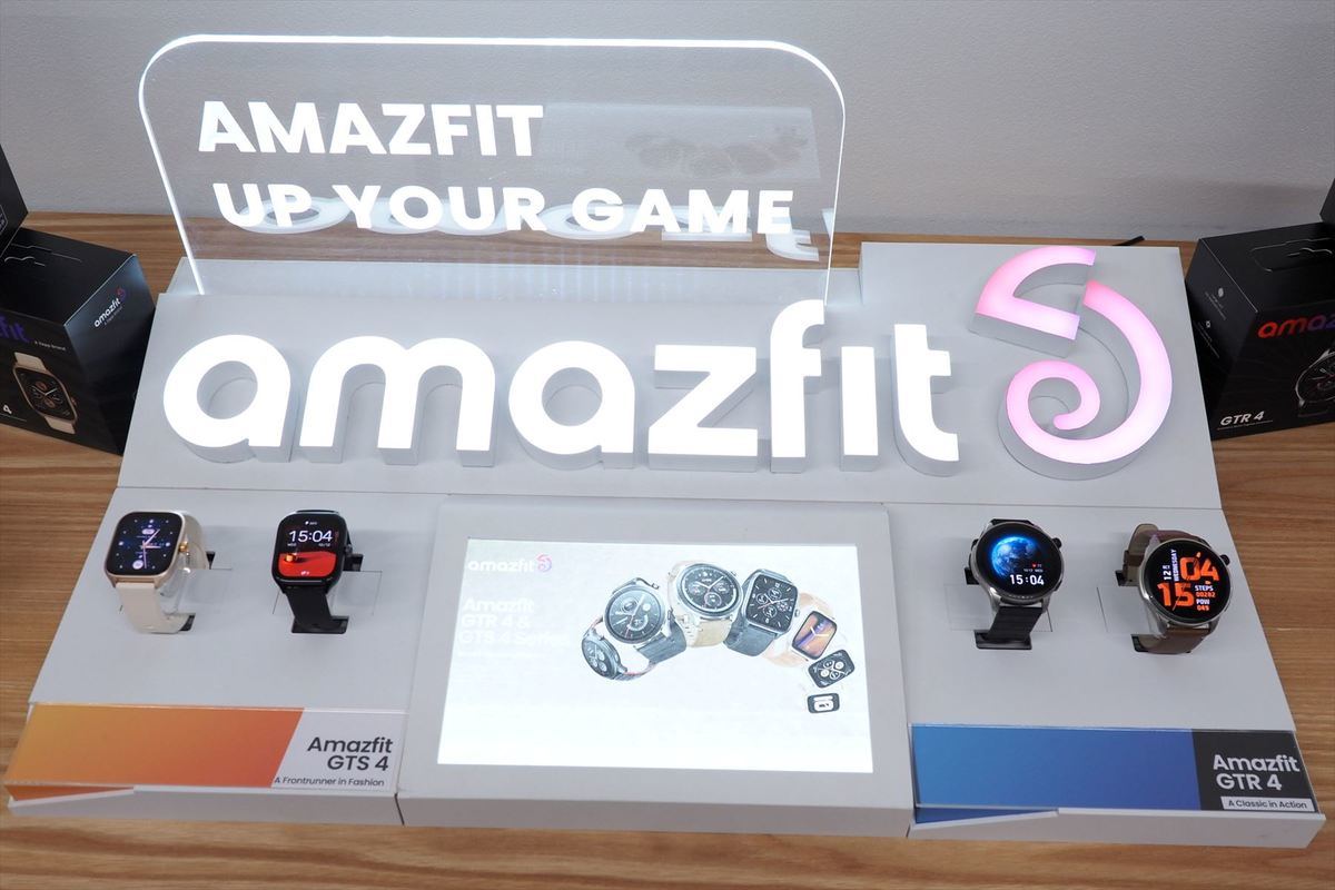 Amazfit GTR 4とAmazfit GTS 4が10月13日より発売。価格は31,900円です