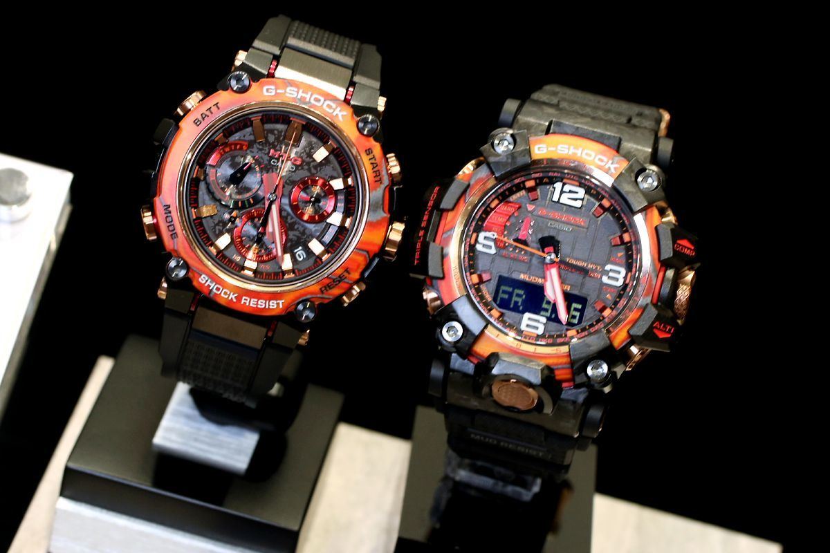 G Shock 40周年 力強く輝く太陽フレアを表現した Flare Red 2モデル マイナビニュース