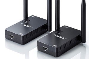 HDMI信号をワイヤレスで最大50m送受信、サンワサプライがHDMIエクステンダー発表
