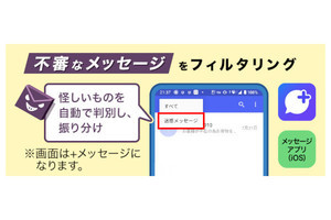 ドコモ、迷惑メッセージを自動で振り分ける「あんしんセキュリティ（迷惑SMS対策）」