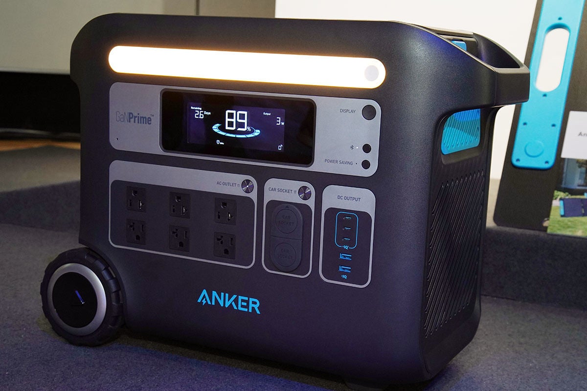 Anker、“ほぼすべての家電を動かせる”世界初GaN搭載ポータブル電源