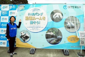 "かわいいICT"がうえのパンダフェスタを盛り上げる! NTT東日本の「#ARパンダ」