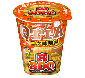 肉200％増量! キムチ味も!「MARUCHAN QTTA コク味噌味 肉200％」「コク味噌キムチ味」