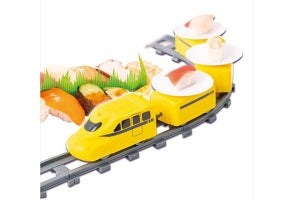 自宅で回転寿司！ ライソンの黄色い電車トイ 「大回転！寿司トレイン」