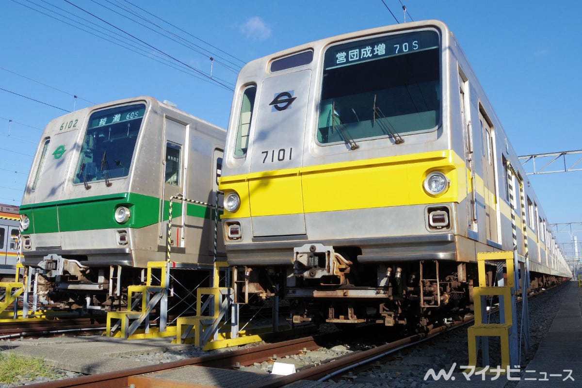 東京メトロ6000系・7000系撮影会、営団地下鉄時代のカラーなど復刻 | マイナビニュース