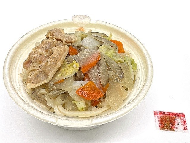 「豚汁うどん 国産米粉使用」(529円)
