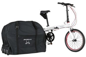 ジック、軽量折りたたみ式電動アシスト自転車と輪行キャリーバッグのセット